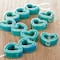 12 Packs: 11 ct. (132 total) Turquoise Ceramic Heart Beads, 14mm by Bead Landing™